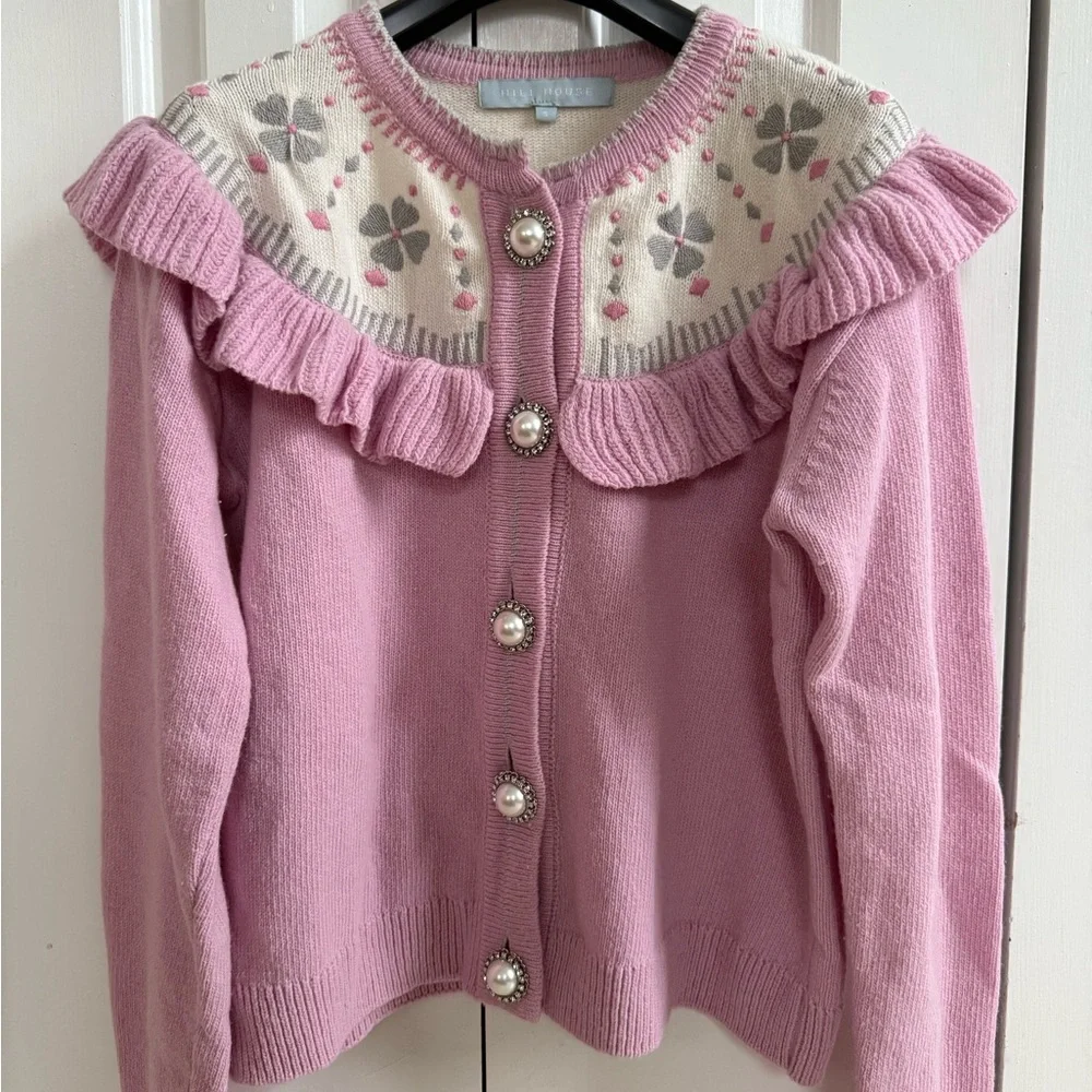 Hill House Pink Desk Sweater - Picture 2 of 5